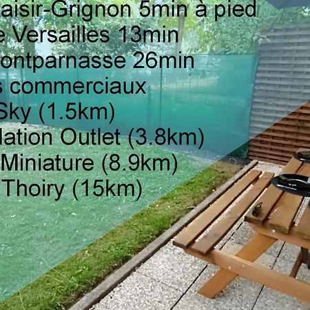 Detente & Jardin By Beds4Wanderlust - Charmant T2 Avec Jardin - Gare Plaisir-Grignon, Versailles 20Km Exteriér fotografie